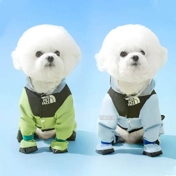 Dog Raincoat Pet Waterproof with Transparent Hooded Jumpsuit Dog Clothing Clothes for Dogs Cats Water Resistant Costume - Image 8
