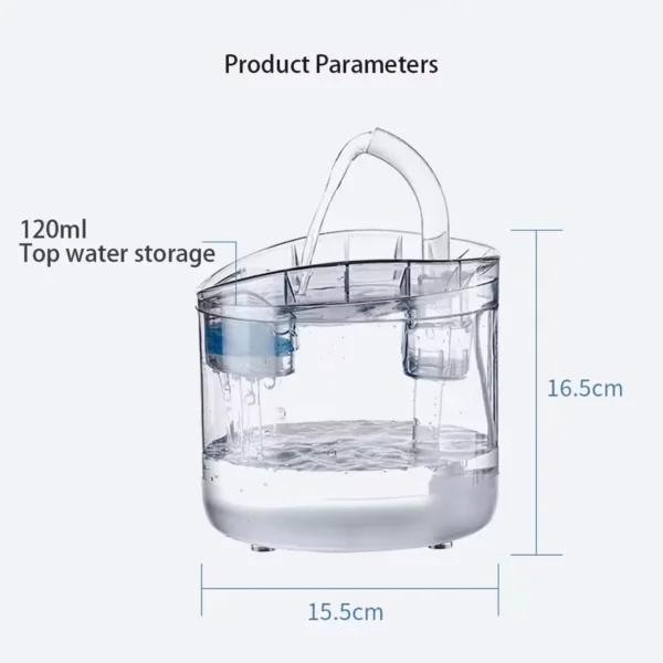 Cat Water Feeder Automation Sensor Faucet Fountain Food Grade Transparent Plastic Dog Water Dispenser For Cat Pet Sensor Drinker - Image 10
