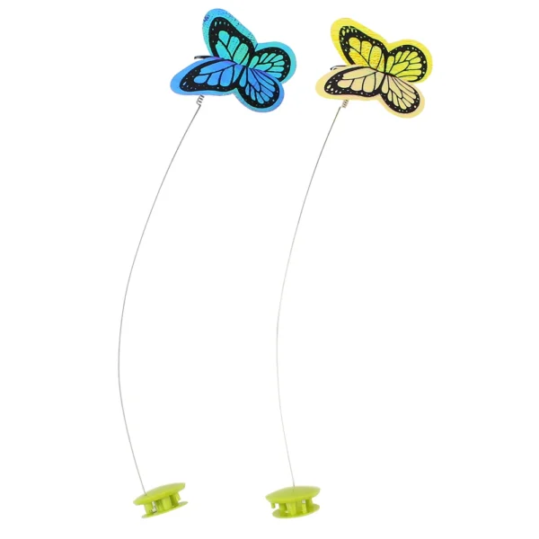 Cat Toy Automatic Interactive Flutter Bug Activated Butterfly Funny Toys Smart Flashing Puzzle Toy 360 Degree Rotating Motion - Image 2