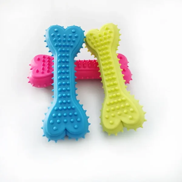 1PC Pet Chew Toy Soft Rubber Bite-resistance Bone Shape Teeth Grinding Chewing Toys for Small Dogs Training Pet Supplies - Image 4