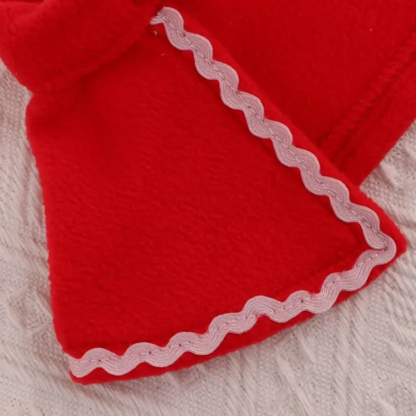 Cute Winter Pet Cloak Dog Cat Christmas Clothes Warm Puppy Santa Red Scarf Hat Head Funny Christmas Pet Costume Dog Cat Cloaks - Image 9