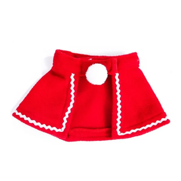 Cute Winter Pet Cloak Dog Cat Christmas Clothes Warm Puppy Santa Red Scarf Hat Head Funny Christmas Pet Costume Dog Cat Cloaks - Image 5
