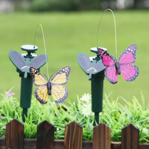 Solar Fluttering Hummingbird Feather Wings and Tail Flying Hummingbird Toy Funny Solar or Battery Powered Toy Wobble Fluttering - Image 7