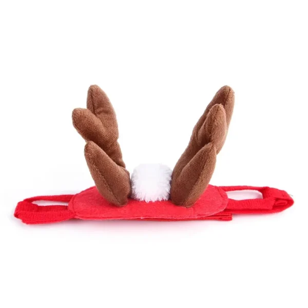 Cute Winter Pet Cloak Dog Cat Christmas Clothes Warm Puppy Santa Red Scarf Hat Head Funny Christmas Pet Costume Dog Cat Cloaks - Image 4