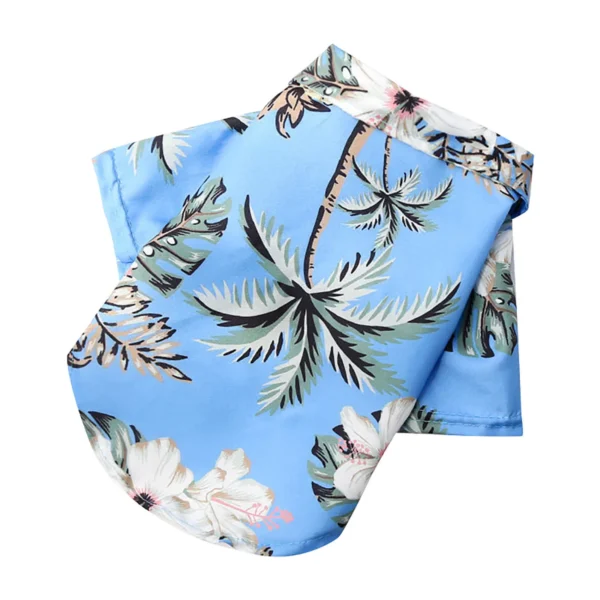 Pet Summer Cotton Shirts Hawaii Style Floral Pattern Dog Shirt Hawaiian Printed Puppy Doggie Shirt Beach Breathable Cool Clothes - Image 9