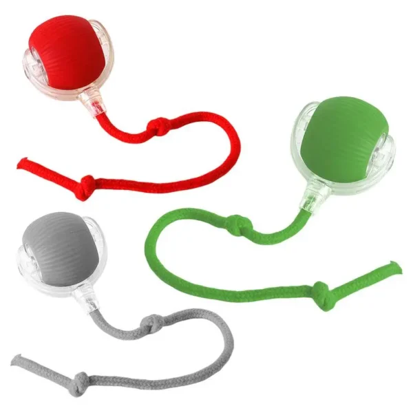 Electric Cat Ball Toys Automatic Rolling Ball Faux Tail Rechargeable Smart Pet Interactive Toy Dog Cat Training Imitate - Image 4