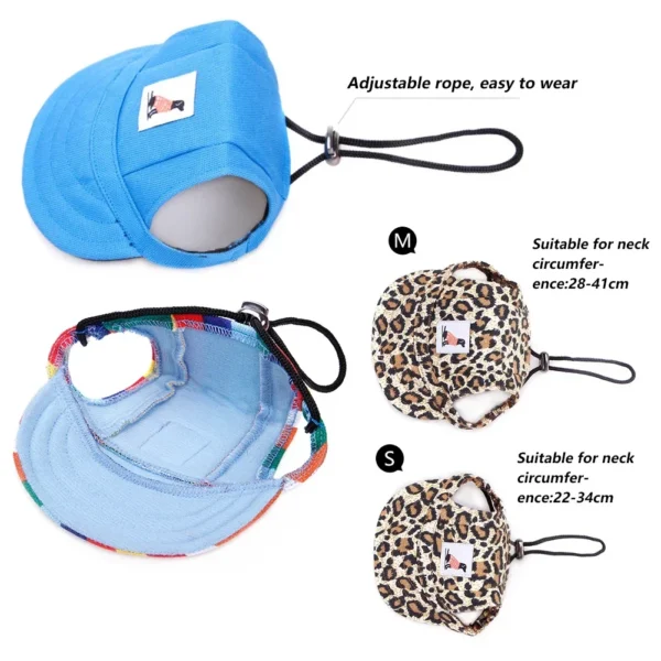 Fashionable Cute Pet Dog Cat Puppy Hat Baseball Visor Hat Puppy Grooming Dress Up Hat Peaked Cap Sunbonnet Outdoor Topee - Image 14