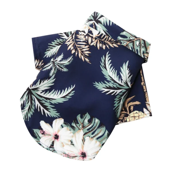 Pet Summer Cotton Shirts Hawaii Style Floral Pattern Dog Shirt Hawaiian Printed Puppy Doggie Shirt Beach Breathable Cool Clothes - Image 4