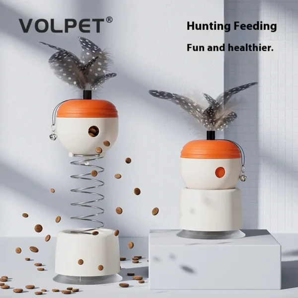 New pet toys cat puzzle leakage toys interactive suction cup springs toys for teasing cats cat teasing toys cats cat accessories - Image 2