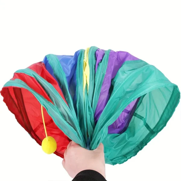 Cat Tunnel Foldable Cat Tunnel Pet Supplies Cat S T Y Pass Play Tunnel Cat Toy Breathable Drill Barrel for Indoor loud paper - Image 4